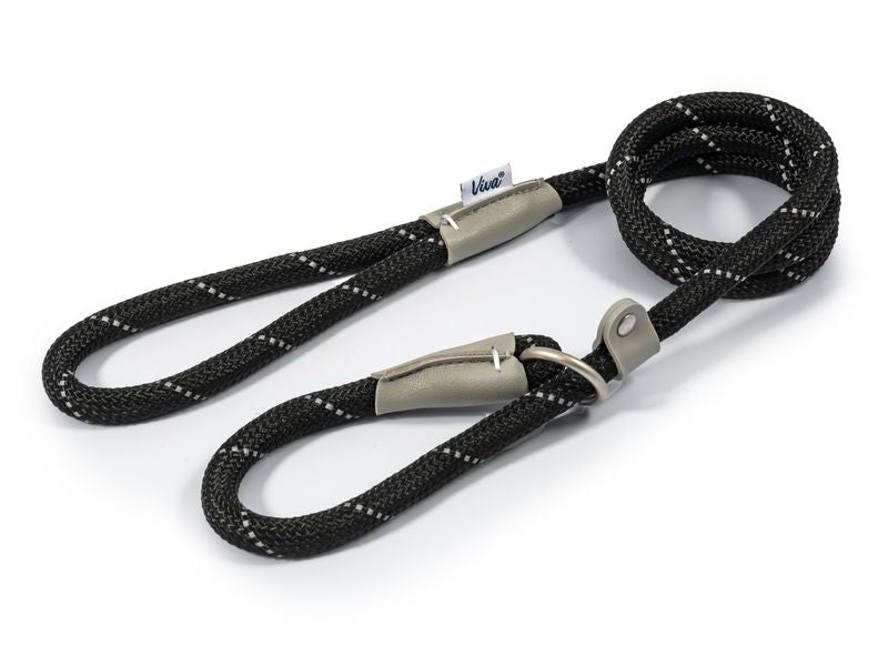 VIVA ROPE SLIP LEAD BLACK12MMX1.2M
