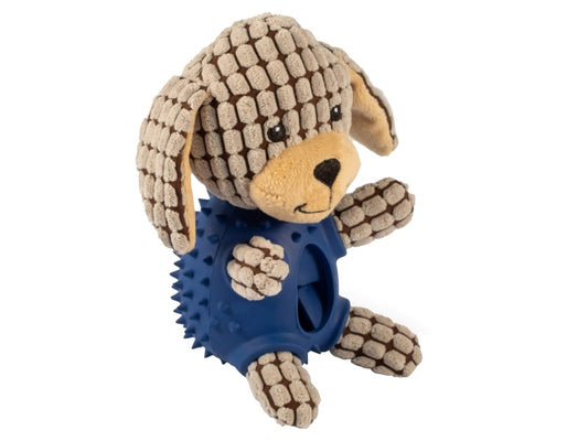 TOUGH TUMMIES DOG 23CM BLUE