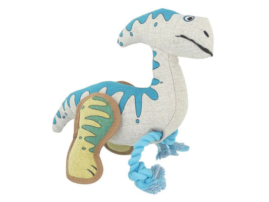 DINO ROPES 28CM ASTD DOG TOY