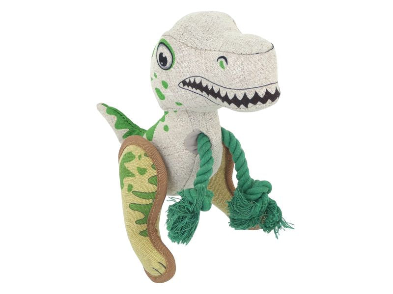 DINO ROPES 28CM ASTD DOG TOY