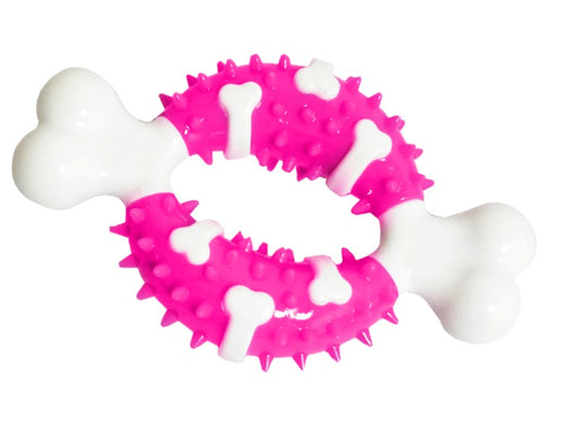 Ancol Small Bite Bone Teether Pink 16cm
