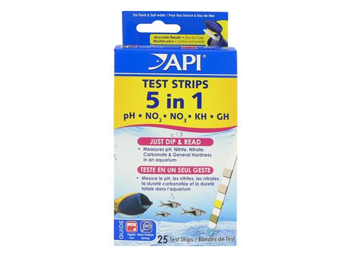 API 5 IN 1 TEST STRIP - 25 STRIPS