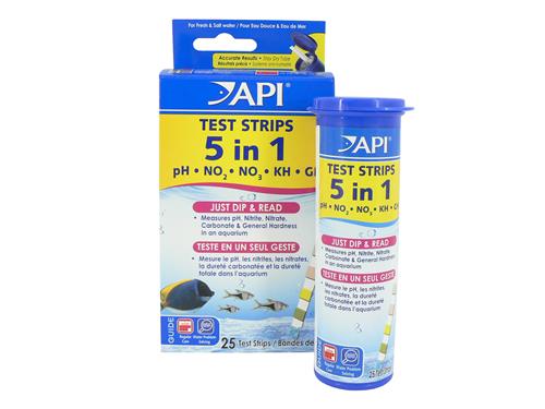 API 5 IN 1 TEST STRIP - 25 STRIPS