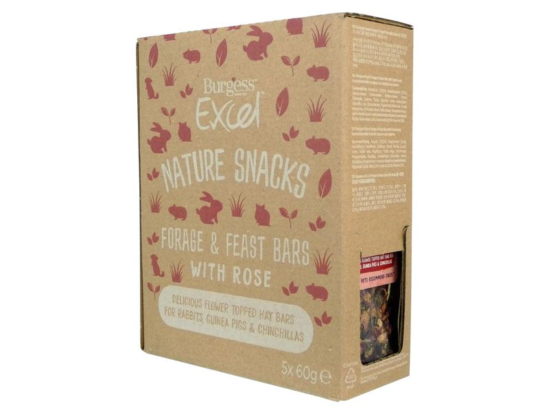 EXCEL FORAGE & FEAST BAR ROSE 60G