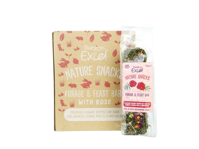 EXCEL FORAGE & FEAST BAR ROSE 60G