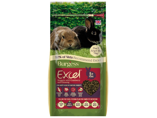 Burgess Excel Rabbit Mature Cranberry 2kg