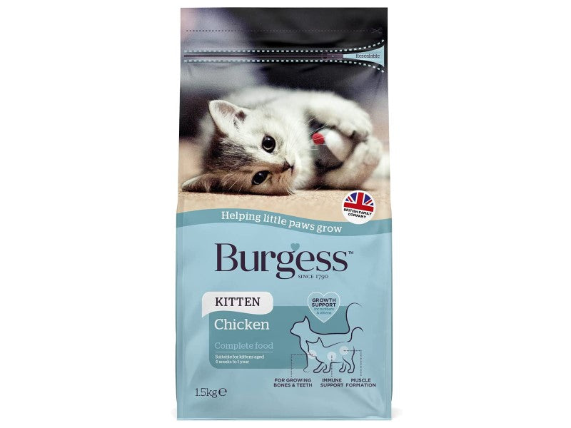 BURGESS CAT KITTEN CHICKEN 1.5KG