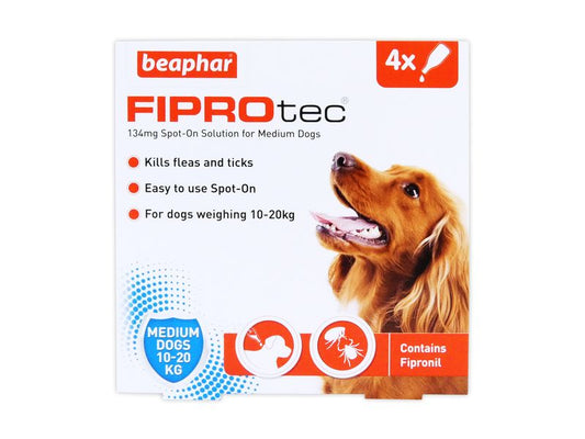 Beaphar Fiprotec Spot On Medium Dog 4pk