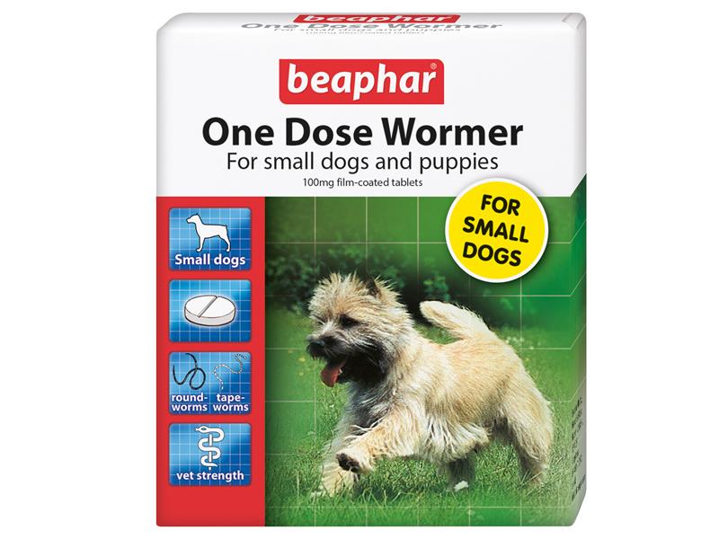 Beaphar One Dose Wormer Small Dog 3pk