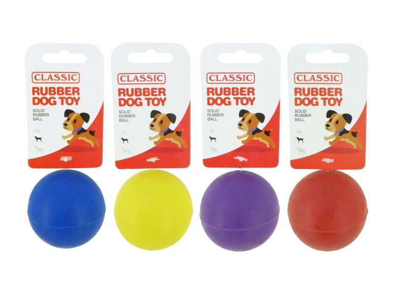 SOLID RUBBER BALL 6CM - 2.5"