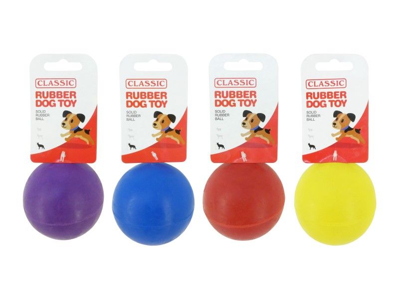 SOLID RUBBER BALL 7CM - 3"