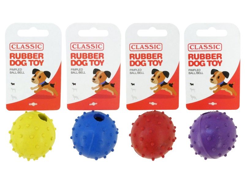 RUBBER PIMPLE BALL/BELL 4CM 1 5/8"