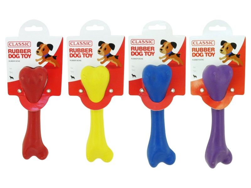 SOLID RUBBER BONE 20CM 8"