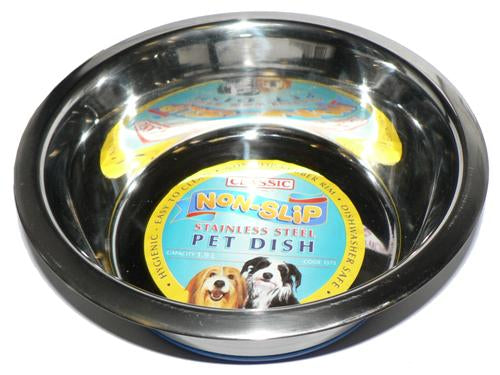 Stainless Steel Non Slip Dish 1.6L
