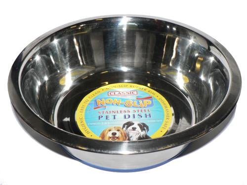 Stainless Steel Non Slip Dish 2.5L