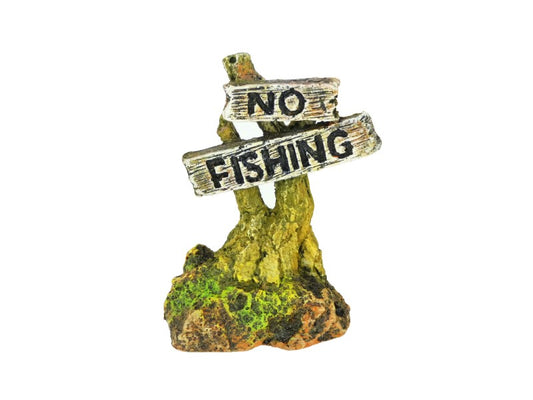 NO FISHING ORNAMENT 8CM ASSTD