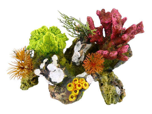 CORAL ROCKS/PLANT 170MM