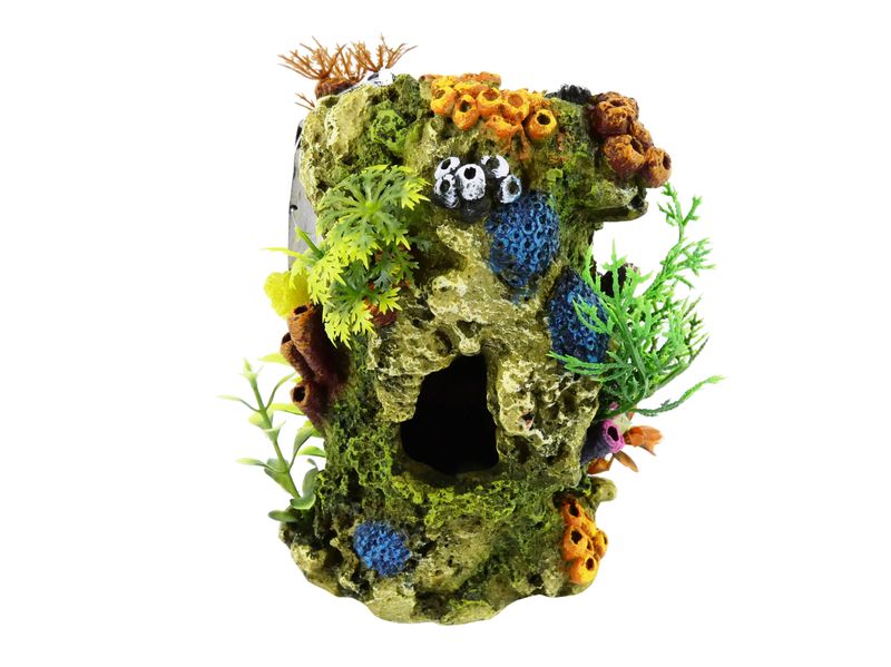 CORAL STONE WITH PLANTS 136MM