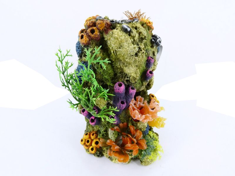 CORAL STONE WITH PLANTS 136MM