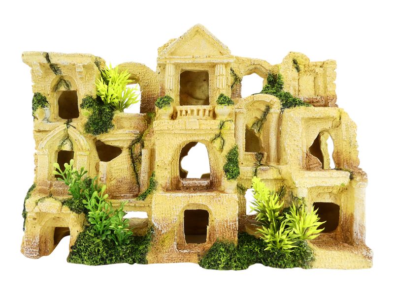 CITADEL RUIN WITH PLANTS & AIRSTONE 7"