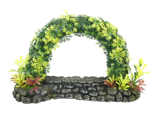 LARGE STONE ARCH WITH PLANTS 255MM