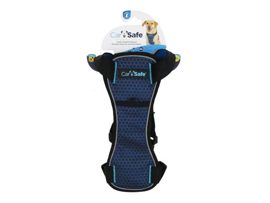 Carsafe Dog Harness Blue Medium