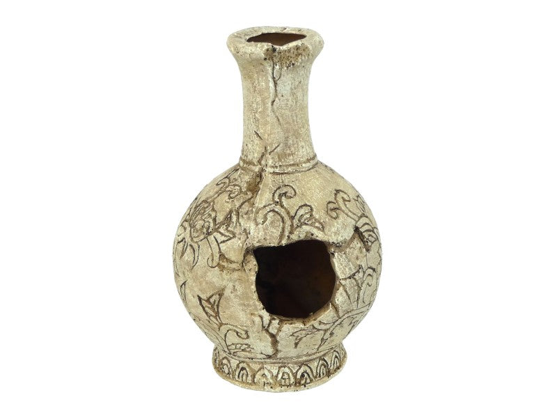 GRECIAN TALL VASE BROWN 16CM