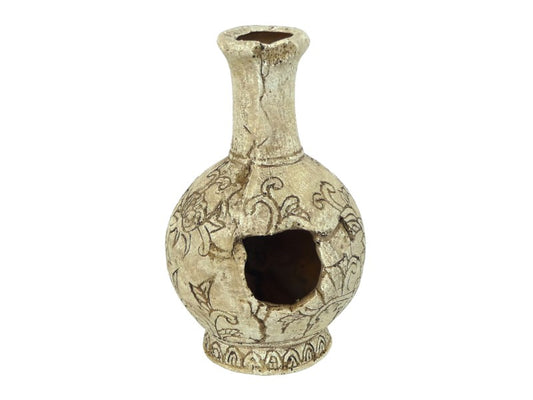 GRECIAN TALL VASE BROWN 16CM
