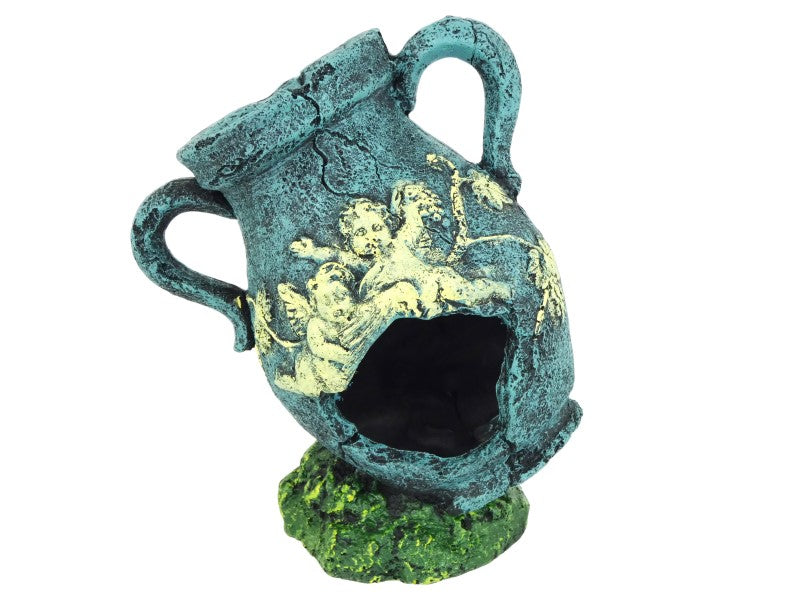 ROMAN TRADITIONAL VASE BLUE 16CM