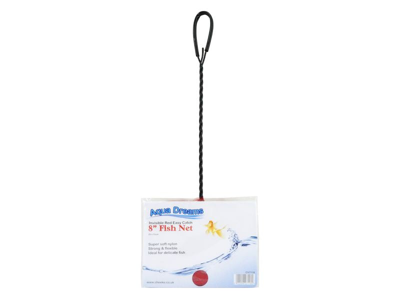 ADS 8" INVISIBLE RED EASY CATCH NET