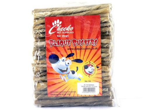 RAWHIDE CHEW TWISTS 5"x3/5MM