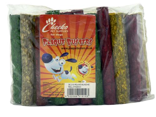 MUNCHIE ROLL ASSTD 6"x20MM 50PK