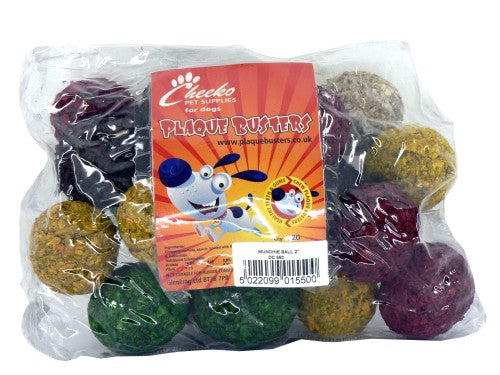 MUNCHIE BALL ASSTD R CH NAT 2" 20PK