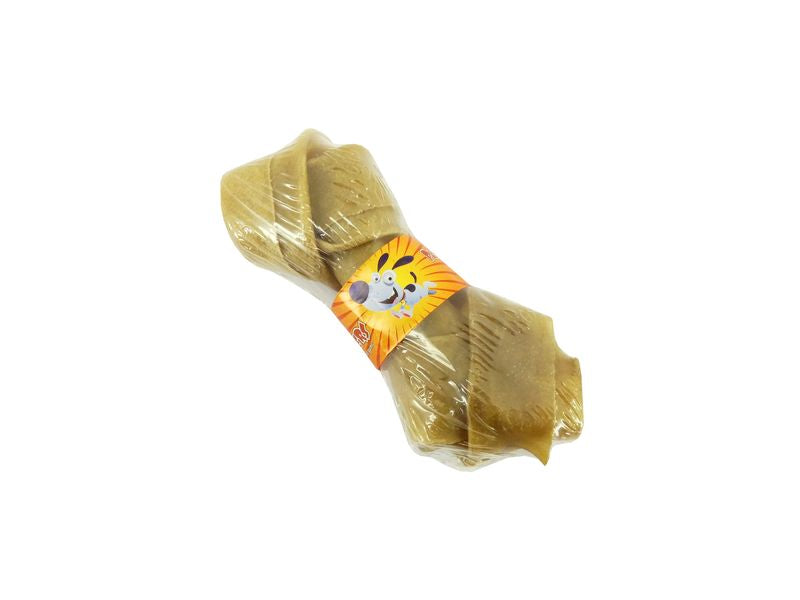 RAWHIDE KNOTTED BONE  4-4.5"