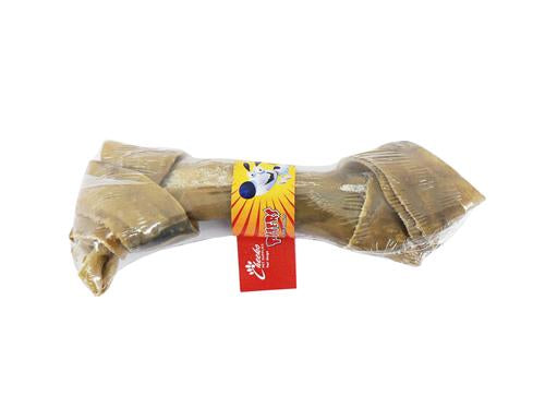 RAWHIDE KNOTTED BONE  6-6.5"