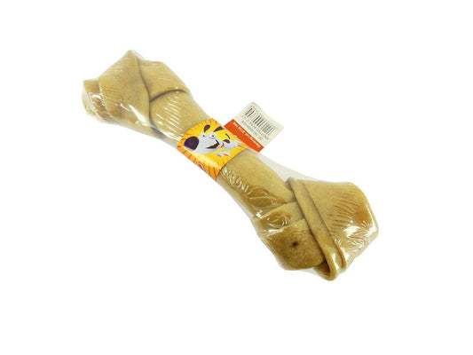 RAWHIDE KNOTTED BONE  9"-9.5"