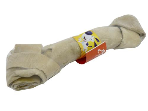 RAWHIDE KNOTTED BONE  9"-9.5"
