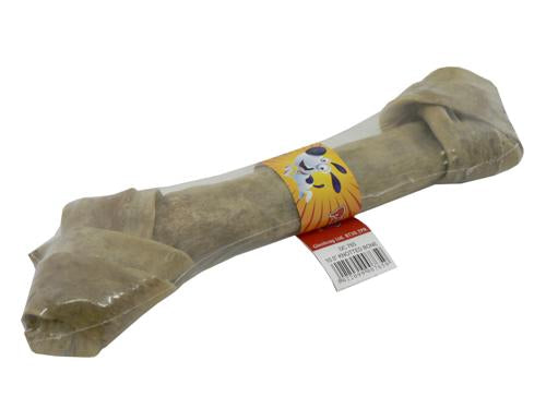 RAWHIDE KNOTTED BONE  10"-10.5"