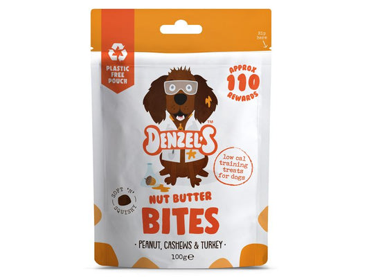 DENZELS NUT BUTTER TRAINING BITES 10PK