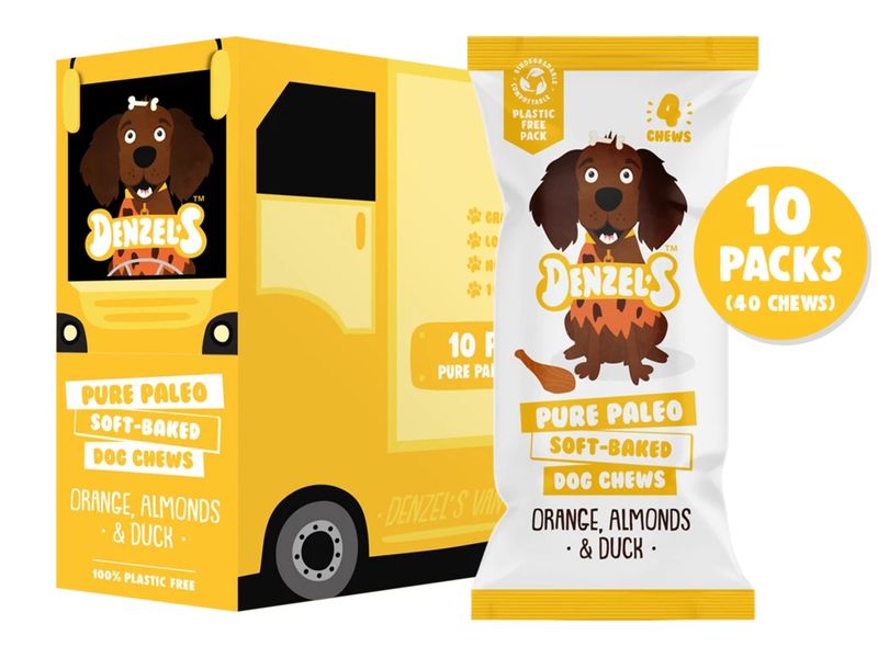 DENZELS PURE PALEO DOG CHEW DISP 10PK