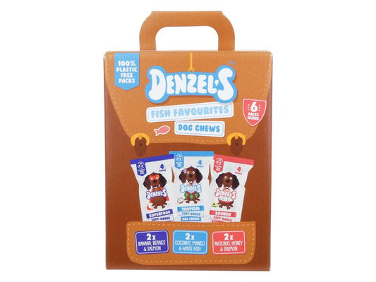 DENZELS DOG CHEW FISH MULTIPACK 6x75g