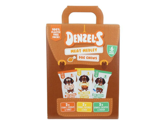 DENZELS DOG CHEW MEAT MULTIPACK 6x75g