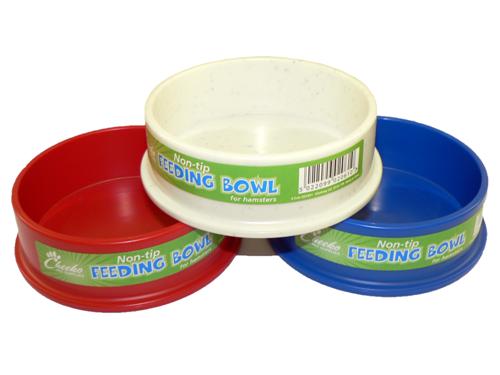 Cheeko Non-Tip Plastic Hamster Bowl 8cm