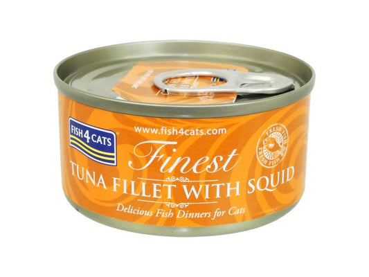 Fish4Cats Tuna & Squid Cat Food Tin 70g
