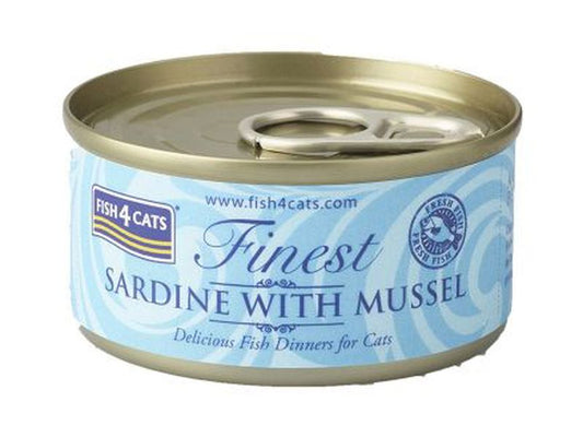 Fish4Cats Sardine & Mussel Cat Food Tin 70g
