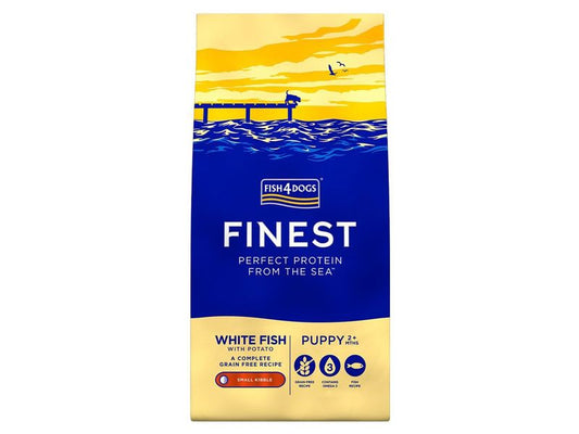 *F4D FINEST PUPPY WHITE FISH SML6KG
