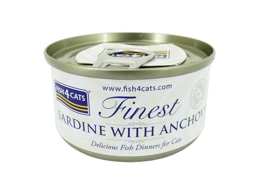 Fish4Cats Sardine & Anchovy Cat Food Tin 70g