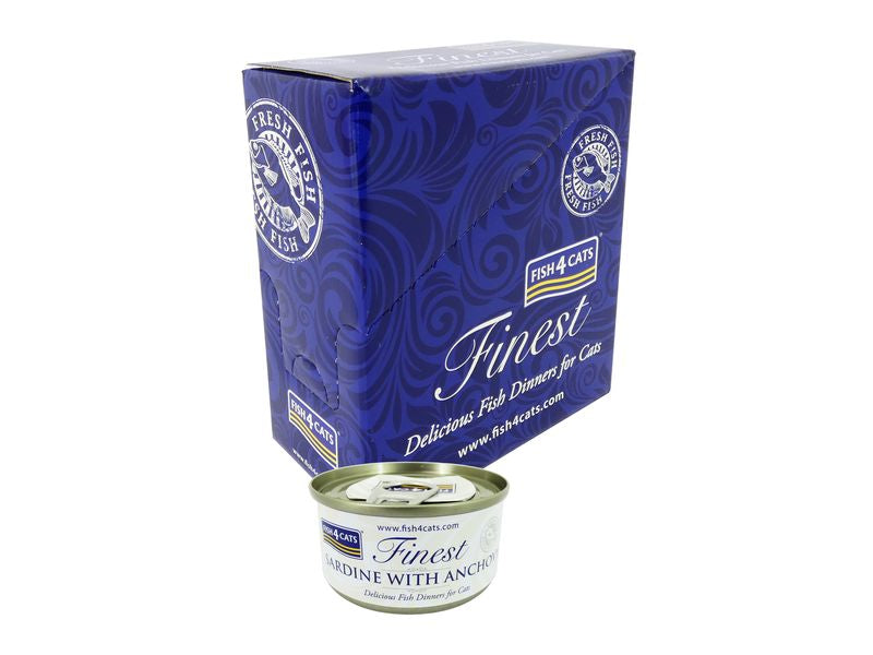 Fish4Cats Sardine & Anchovy Cat Food Tin 70g