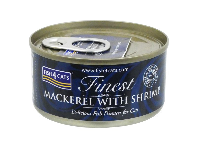Fish4Cats Mackeral & Shrimp Cat Food Tin 70g