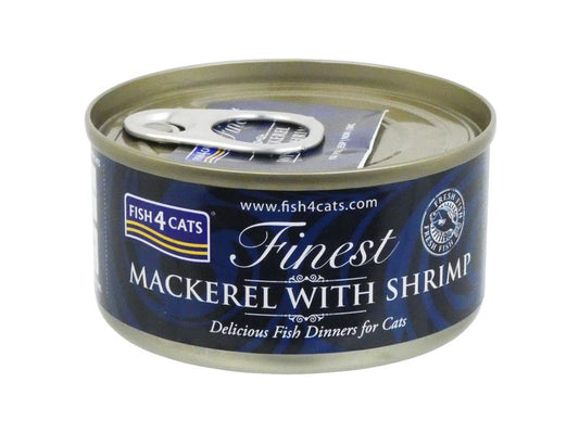 Fish4Cats Mackeral & Shrimp Cat Food Tin 70g